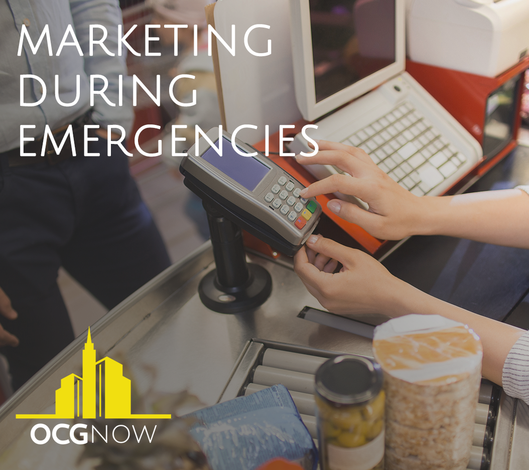 Consumers buying products after observing marketing during emergencies