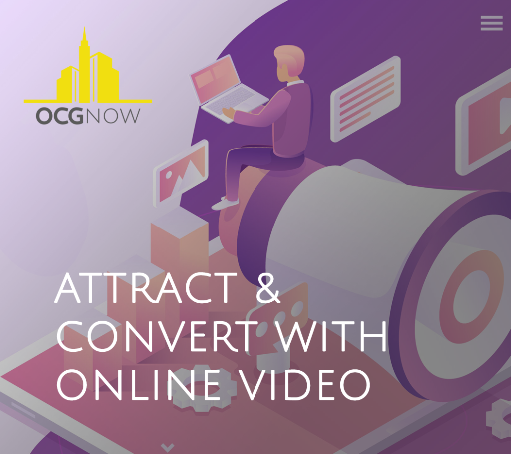 Illustration of entrepreneur creating online video marketing