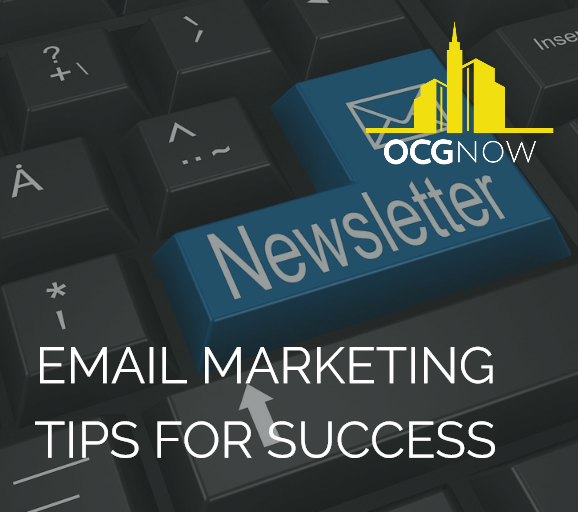 Newsletter key on keyboard depicting top email marketing tips