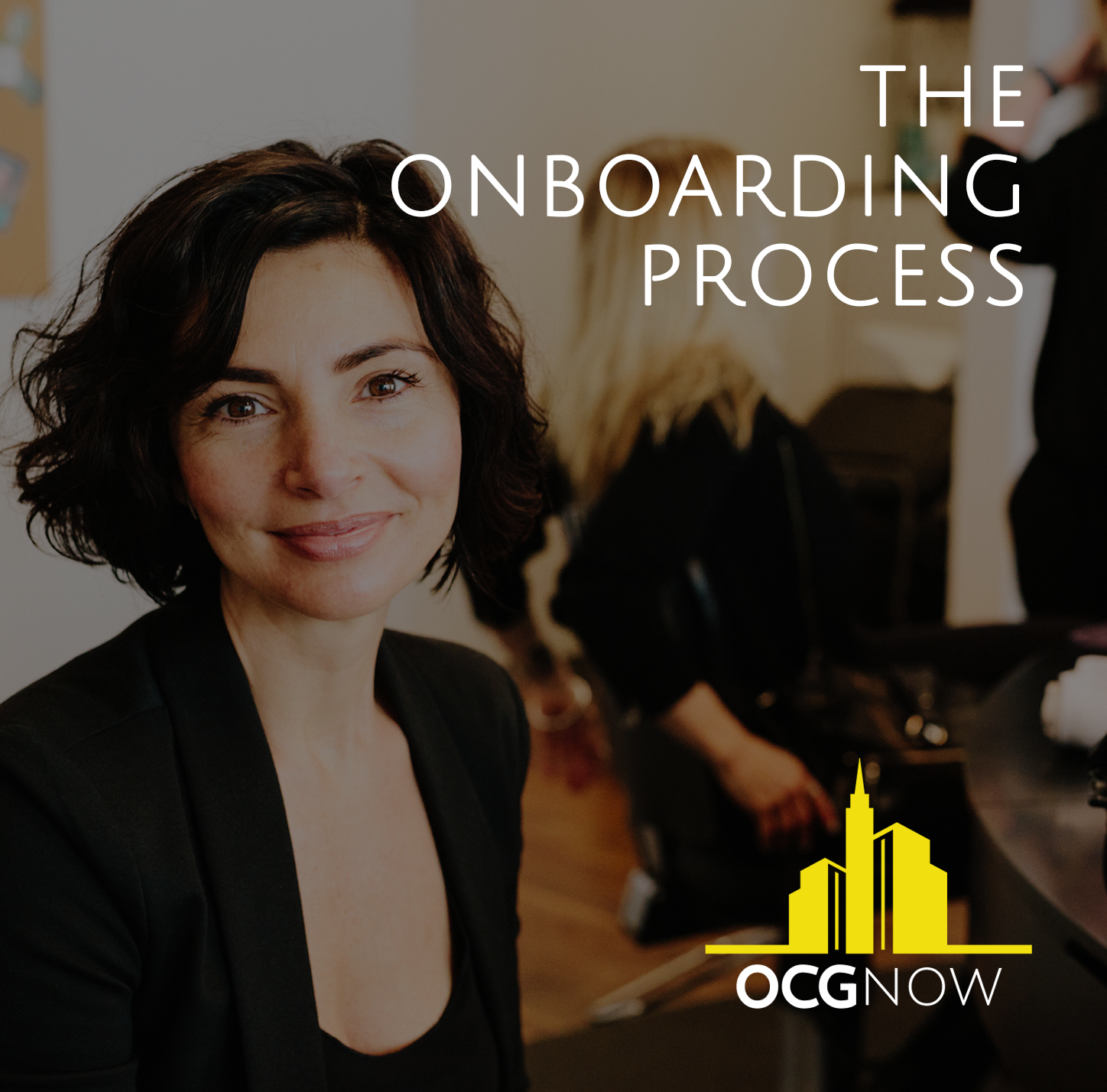 Entrepreneur smiling during the onboarding with a marketing agency process at OCGnow